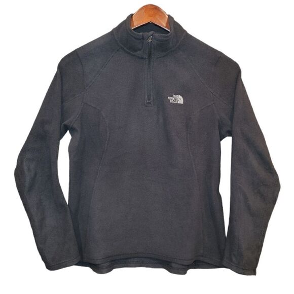 The North Face Sweater Pullover Black Polartec Fleece Long Sleeve S - Picture 1 of 8